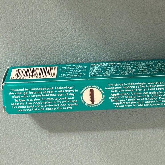 NIB THRIVE Causemetics Liquid Lamination Lifting Brow Gel Clear 0.20 fl oz NEW - Picture 3 of 4